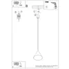 Lampa wisząca NOX 25 czarna